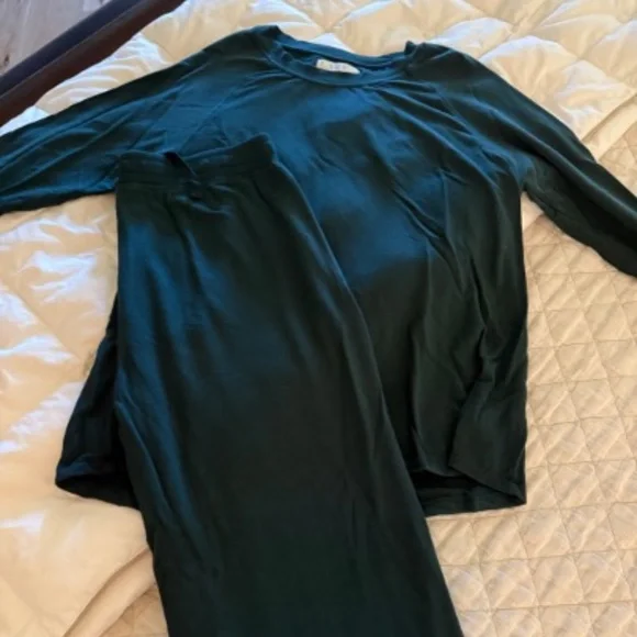 LAKE Pajamas Lounge Set, Conifer, Large - Picture 2 of 5